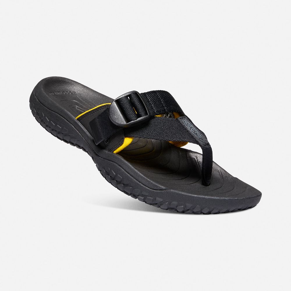 Chanclas Keen Mexico Negros - Hombre Solr Toe Post Sandal - PL9507413